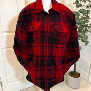 American Eagle | Fleece Plaid Shirt Jacket | XL